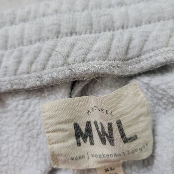 MWL by Madewell Size XL	Superbrushed Easygoing Sweatpants Icy Heather Gray - Picture 7 of 8